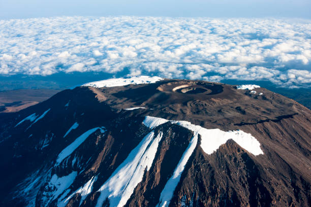 Mount Kilimanjaro aerial view